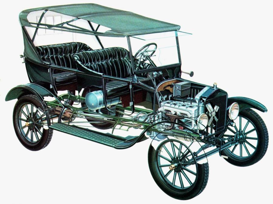 Схема Ford Model T Touring 1913 года  (фото 12 из 13)